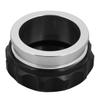 Fuel Water Tank Filler Neck Cap Kit 1.9in Inner Diameter Aluminum Universal for CarBlack