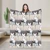 Dazai Bungo Stray Dogs Blanket Flannel Printed   Multifunction Super Warm Throw Blanket for Home Travel Quilt