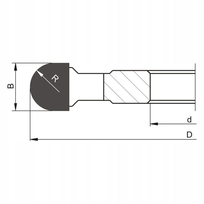 Globe Rounding Cutter Hss R7 D125X30X4Z