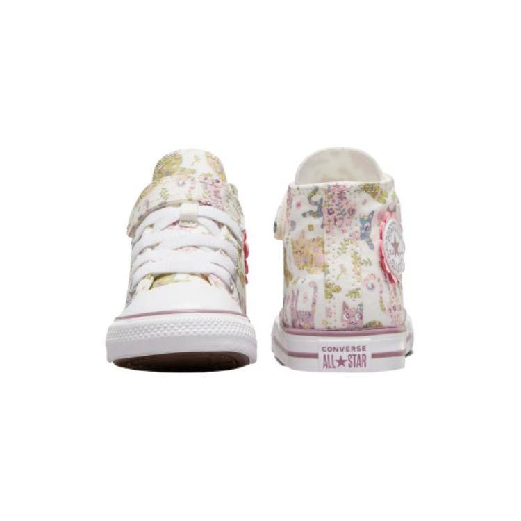 Converse All Star 1V Удобные Универсальные Легкие Дышащие Высокие Кроссовки для Ходьбы Детская Обувь Белые A05235C