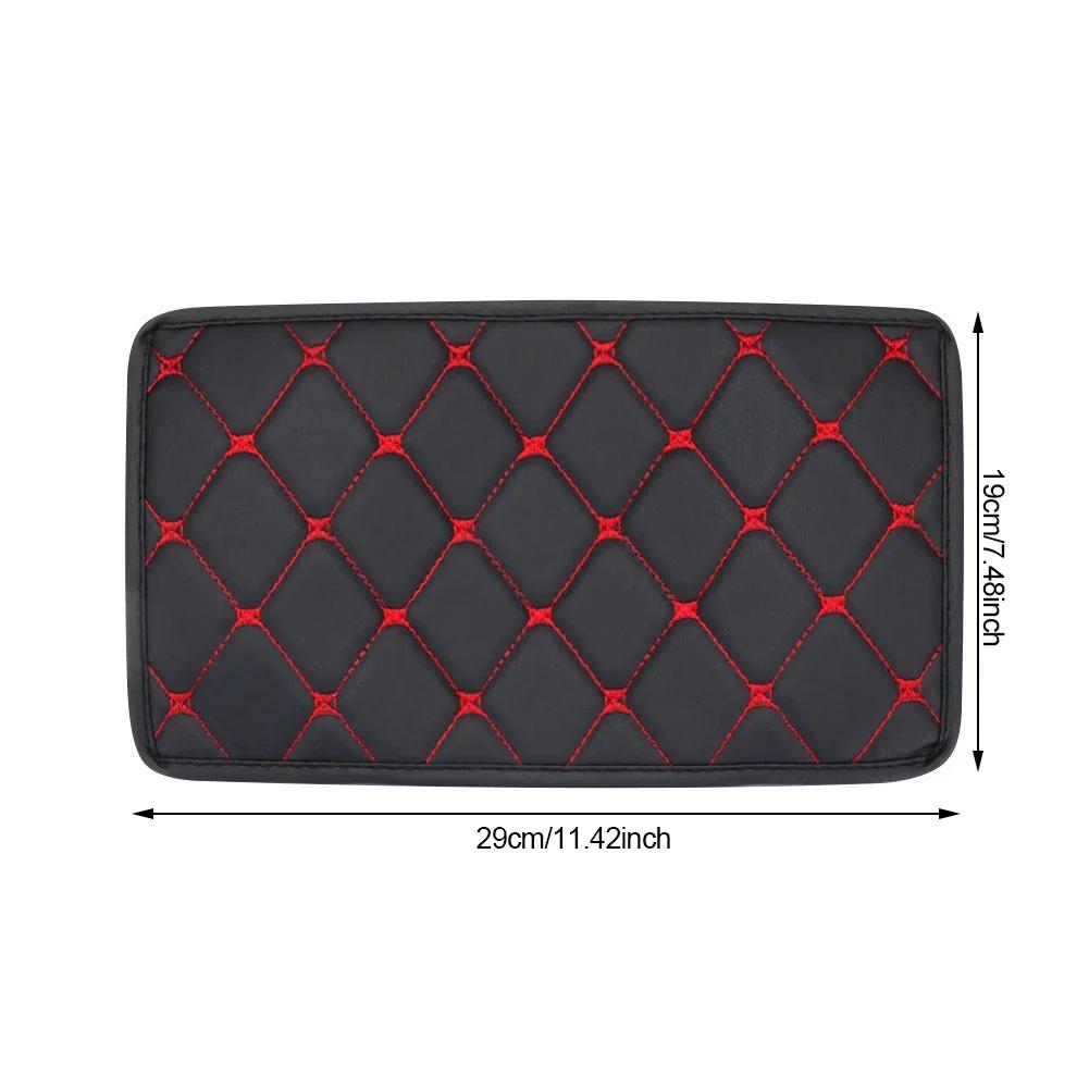 Защитная накладка на центральную консоль автомобиля, универсальная накладка на подлокотник, нескользящая мягкая волокнистая кожа, украшение для автомобиля, стильный подлокотник