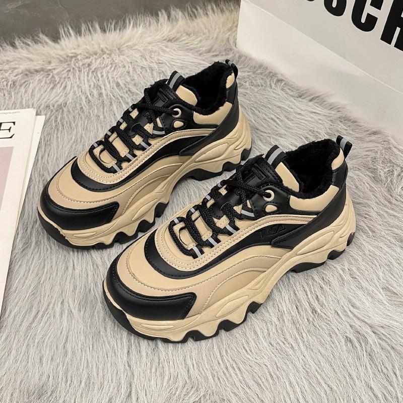 Кроссовки женские повседневные туфли модные увеличивающие рост толстые подошвы пружинная платформа женские массивные кроссовки 2024