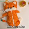 Large Capacity Stationery Bag Fox Doll Stationery Organizer High Quality Pen Bag  School Office