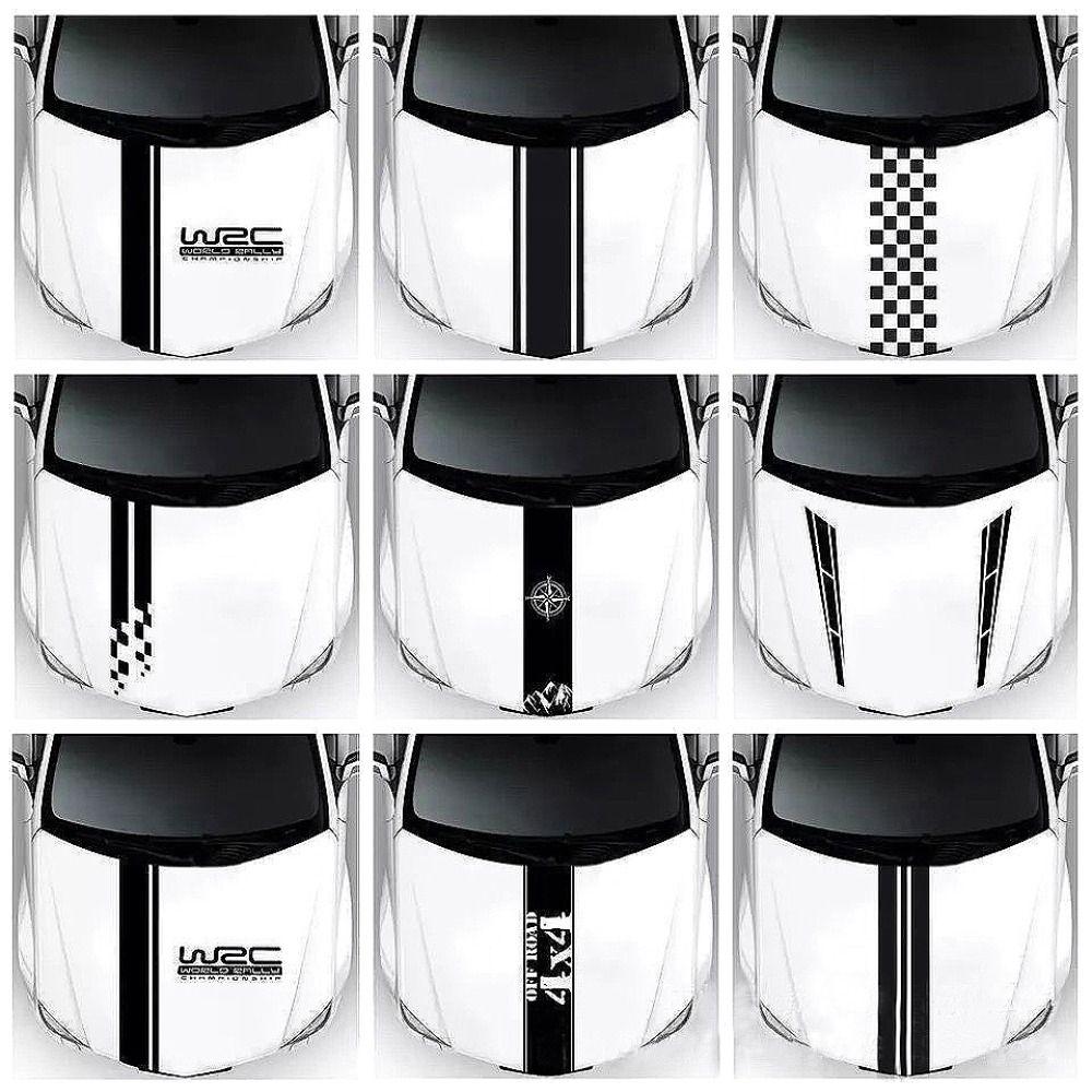 Sports Decal Hood Car Sticker Auto Modified Body Sticker Car Hood Covering Film Stripe Stickers