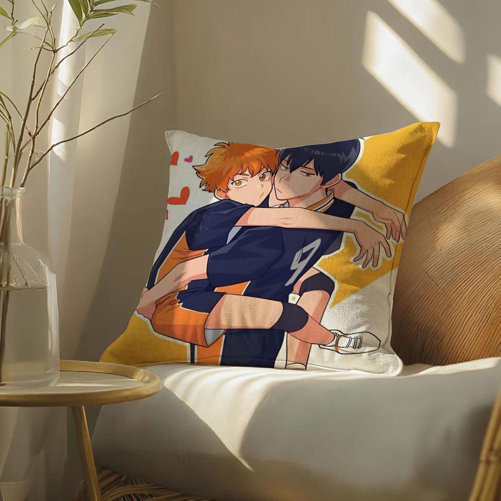 Haikyuu Pillow Case Pillowcase, Double-Sided Printed, Sofa Cushion, Bedroom Headboard