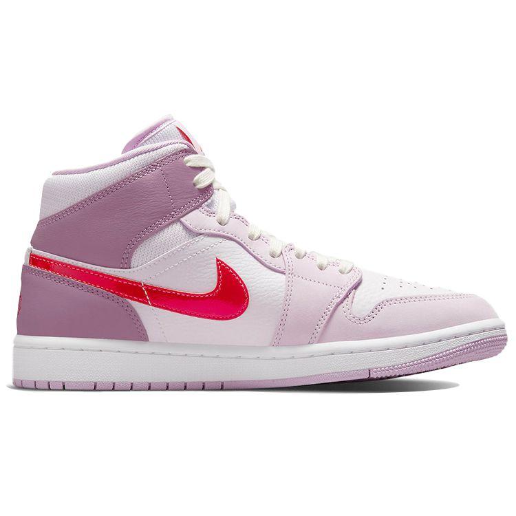 Женские кроссовки Air Jordan 1 Mid Valentines Day Purple Iris-Whisper Amethyst-Wave DR0174-500