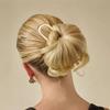 Простые металлические U-образные шпильки для волос для женщин и девочек, винтажные заколки для пучка, элегантные аксессуары для волос