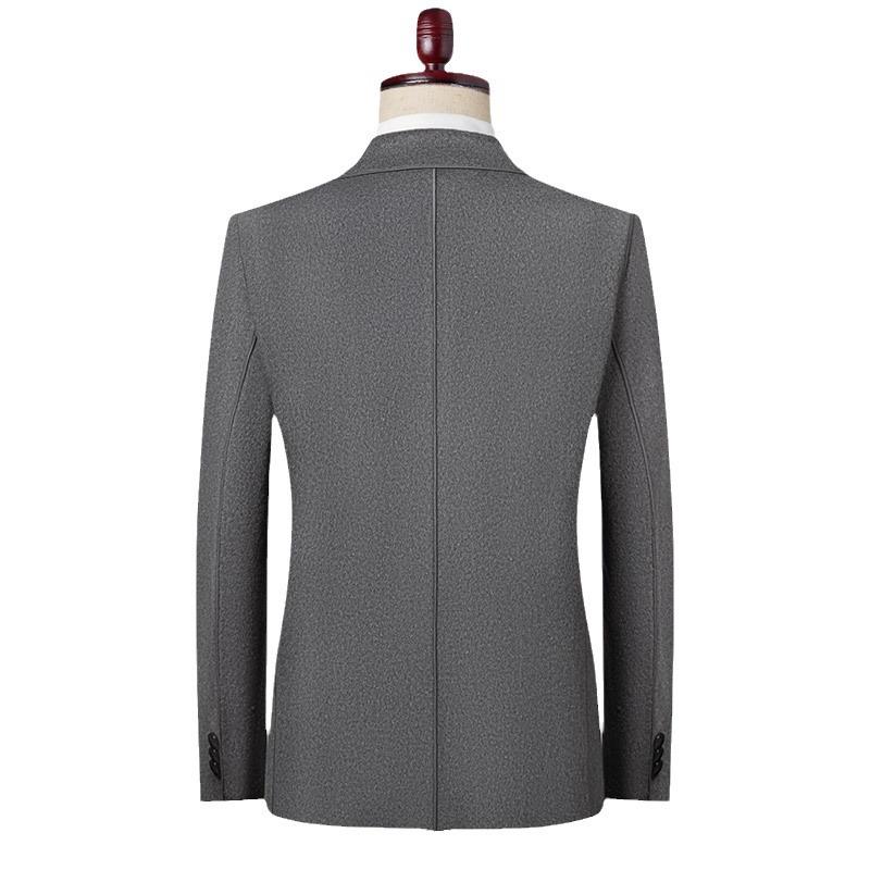 Весенне-осенний мужской костюм Single West Single Row Two Buttons Fashion Casual Double Side Nylon Wool Suit Men Jacket