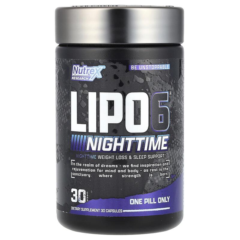 LIPO 6®, Nighttime, 30 Caps
