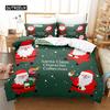 Cartoon Santa Claus Bedding Set Duvet Cover Set 3d Bedding Digital Printing Bed Linen Queen Size Bedding Set Fashion Design