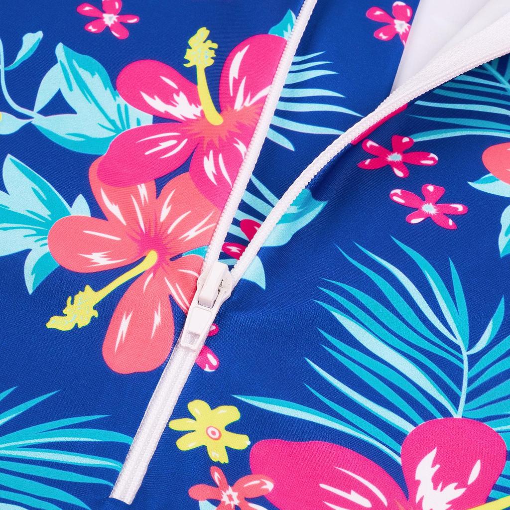 Детский слитный купальник с длинным рукавом и единорогом для девочек.