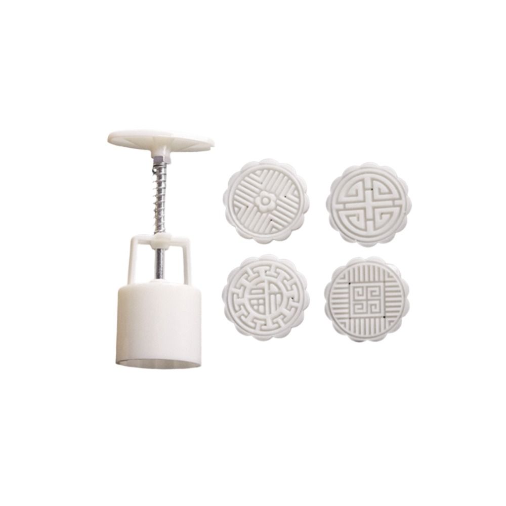 Mid Autumn Festival Moon Cake Mould 50g Plungers Pastry Tools Moon Cake Tool Hand Press Mold