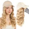 Adjustable Synthetic Hat Wig All-in-One Design Baseball Cap Hair Extension Travel
