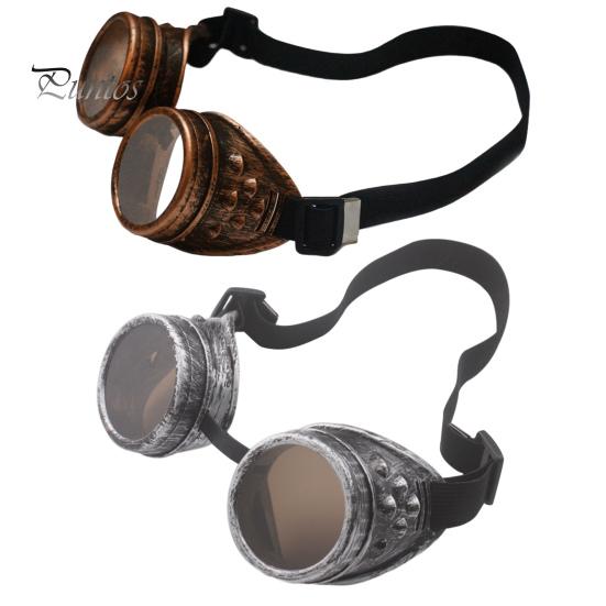 Очки в стиле стимпанк в стиле ретро, устойчивые к царапинам и ультрафиолету, винтажные классные очки на Хэллоуин для косплея на Хэллоуин