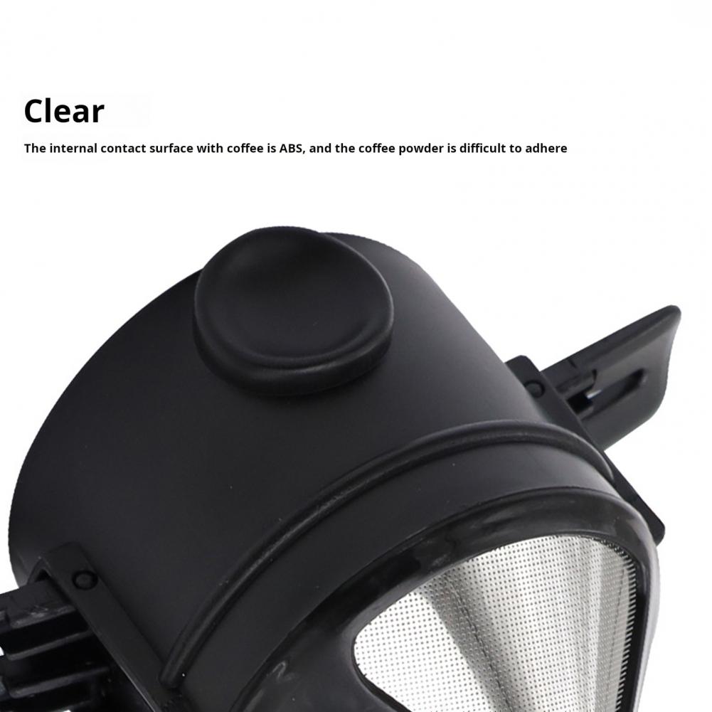 Пуровер кофейная воронка из нержавеющей стали, кофеварка, двухслойный фильтр, экологичный конусный фильтр, легко чистить, многоразовый кофе