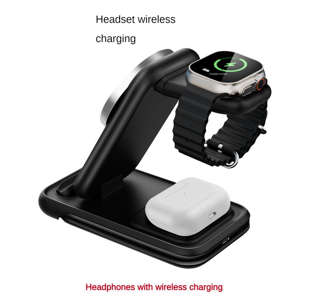 Новое магнитное беспроводное зарядное устройство «четыре в одном» для беспроводной зарядки мобильного телефона с разъемом для часов