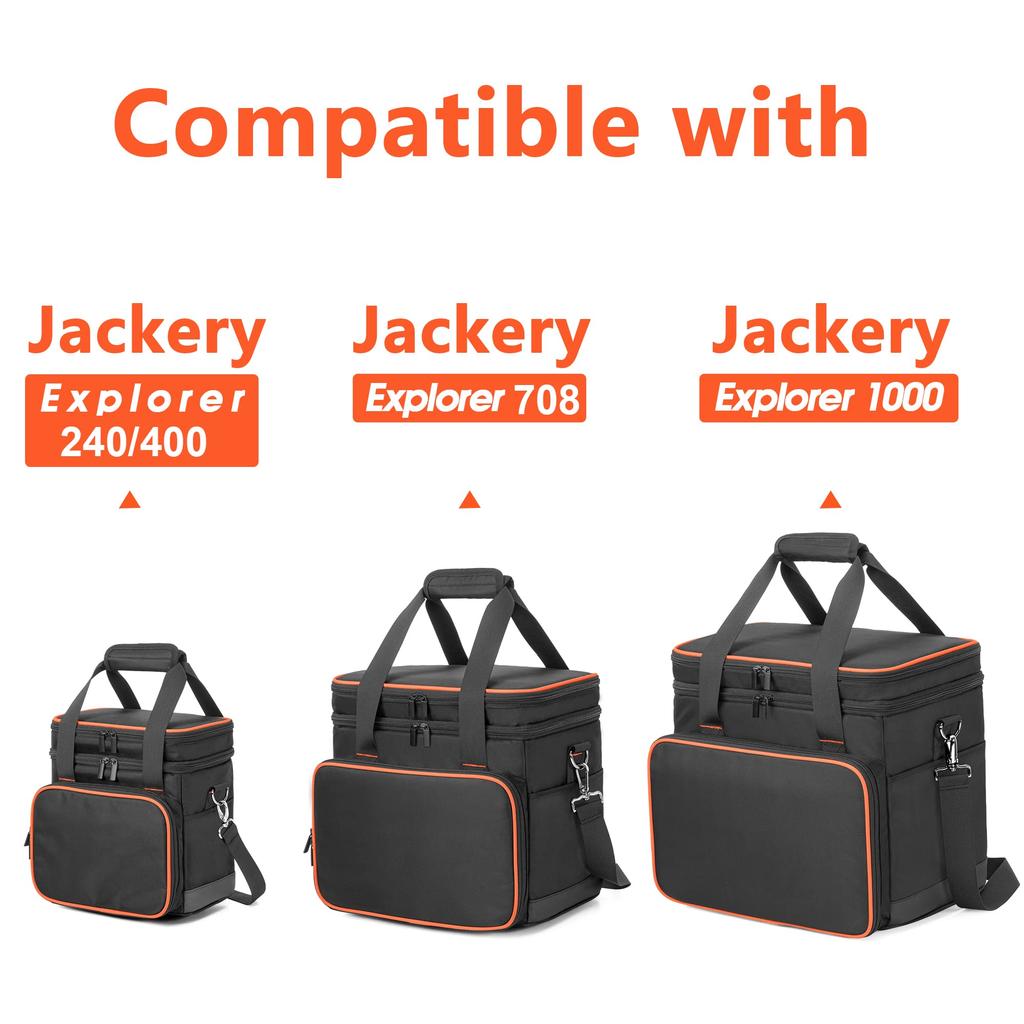 Trunab Portable Power Station Compatible with Jackery Portable Power Station Bag P10 with and Shockproof Portable Power Station Storage Bag Case,