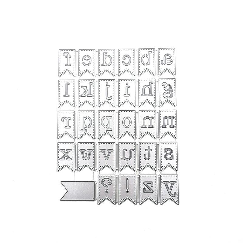 26 узоров с английским алфавитом, металлические трафареты для скрапбукинга, тиснение, трафареты для изготовления карт, ремесленный декор