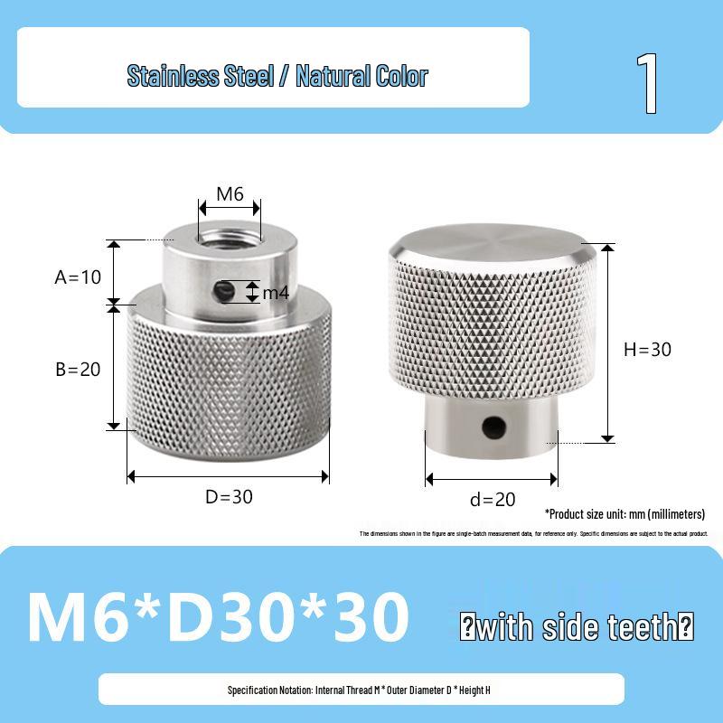 Ручная накатанная гайка из нержавеющей стали Hongkangming для M3-M12.