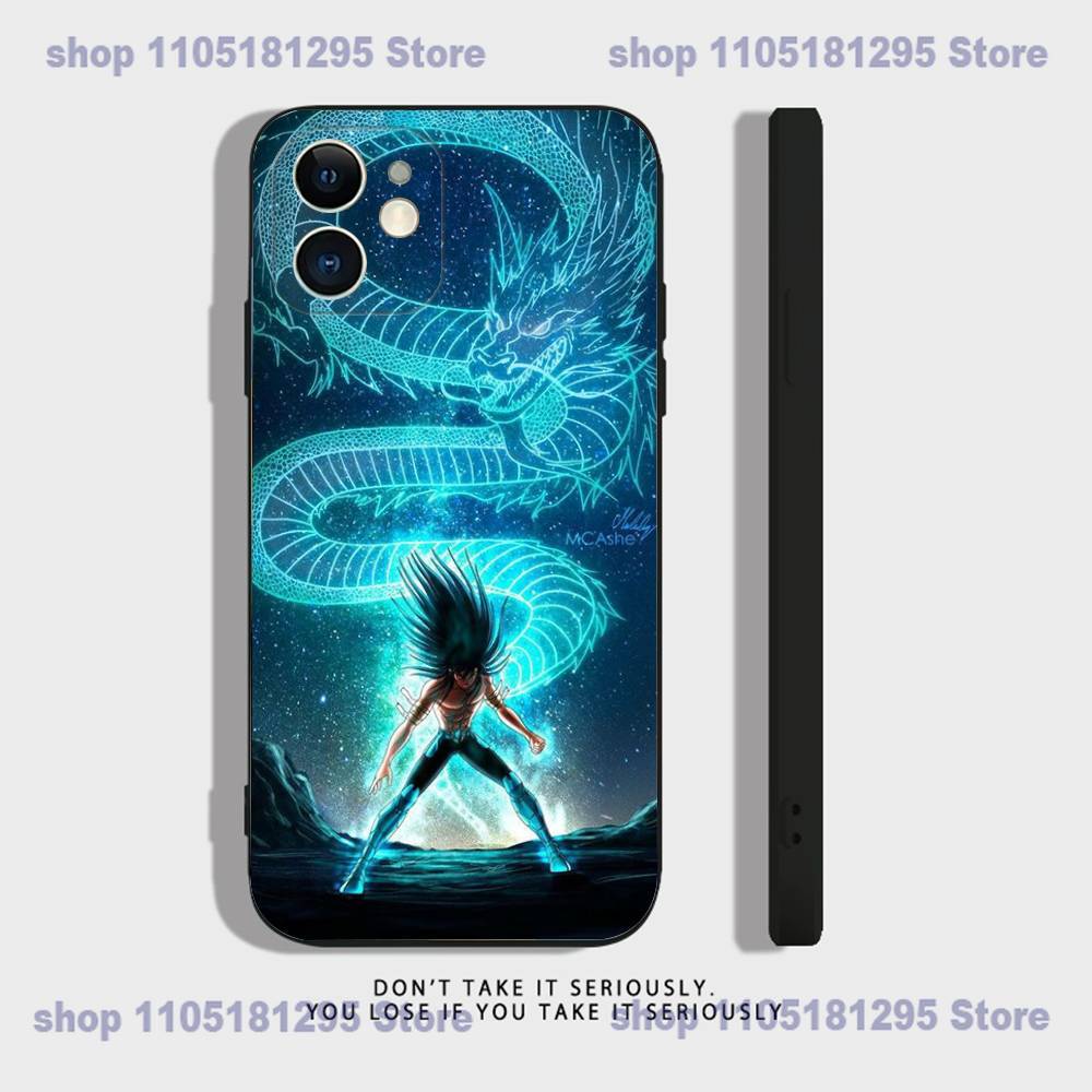 S-Рыцари Зодиака Чехол для телефона iPhone 17,16,15,14,13,12,11,XR,Pro,XS,Max,XR,Plus,Mini Мягкий силикон Черный Ударопрочный