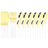 24 Pieces Sets Kitchen Tableware Cutlery Set Mint Green Gold Stainless Steel Dinnerware Set Food Flatware Mirror Silverware Set