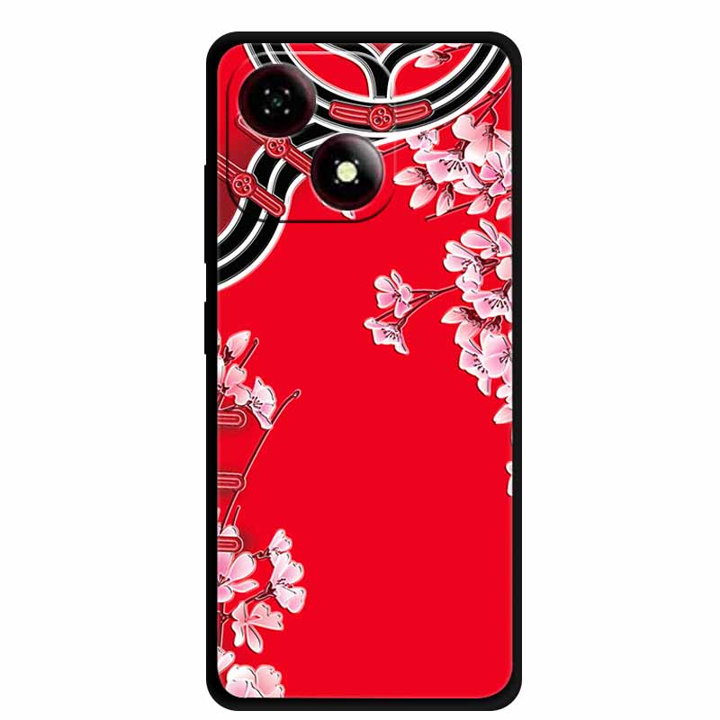 3D Flower Emboss Cases For ZTE Blade A35e Relief Emboss Soft Silicone Cover For ZTE Blade A35E Relief Emboss Funda BladeA35e A35