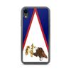 Coque iPhone - Multicolore - Drapeau Samoa Américaines - Souple - Silicone - Verticale