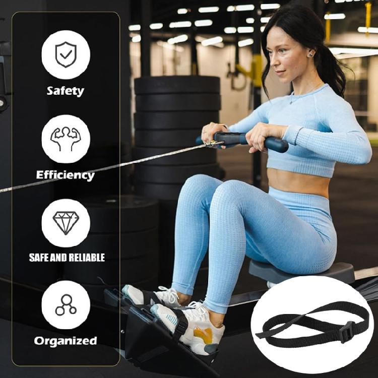 Регулируемый ремешок для ног Запасной ремешок для ног гребного тренажера Фиксирующий ремешок для ног Аксессуары для гребцов Легко установить