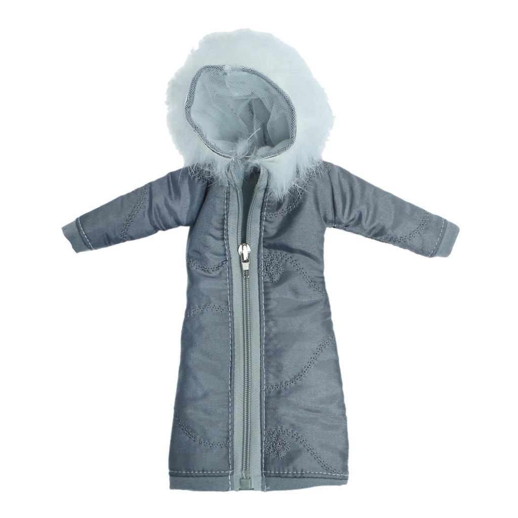 Winter Long Coat for Barbie Doll Hoodies 1/6 12 Inch Dolls Clothes Girl Toy