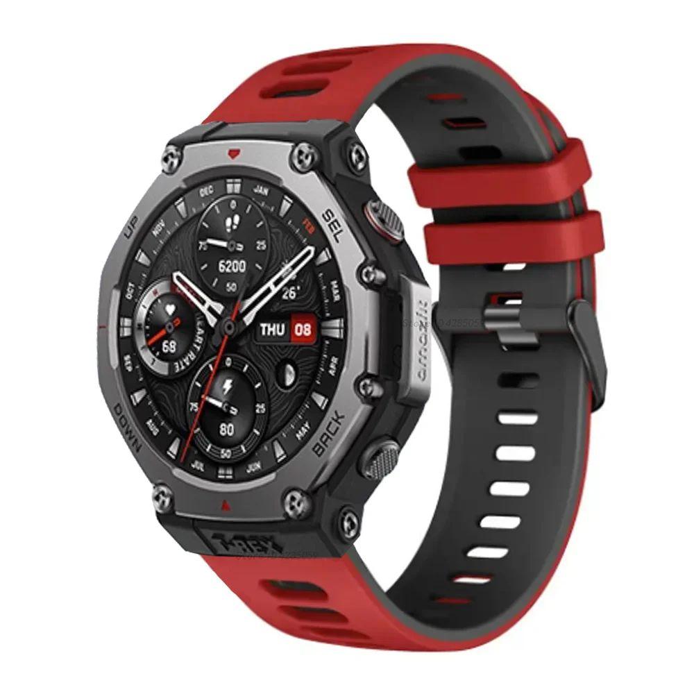 Спортивный ремешок для умных часов Amazfit T-Rex 3, мягкий дышащий силиконовый браслет для Huami Amazfit T Rex 3