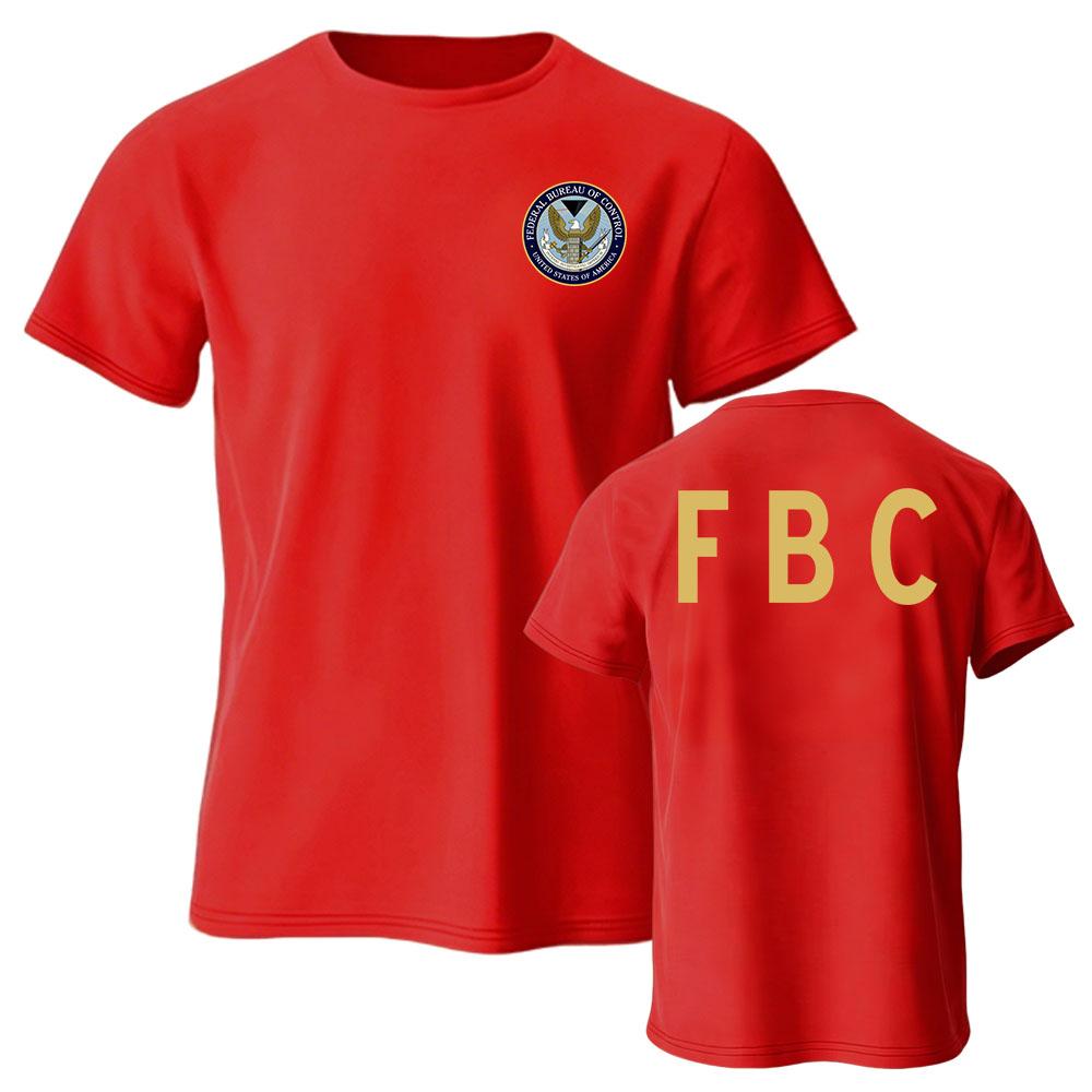 Federal Bureau of Control Tee FBC Graphic Print T-shirt Unisex Streetwear Short Sleeve Cotton Soft Tshirts Men Women Tops