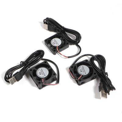 USB Вентиляторы Радиатор охлаждения ЦП 5В 2-контактные USB вентиляторы для компьютерного корпуса-серверного радиатора 40x40мм Тихие 4500-5500 об/мин