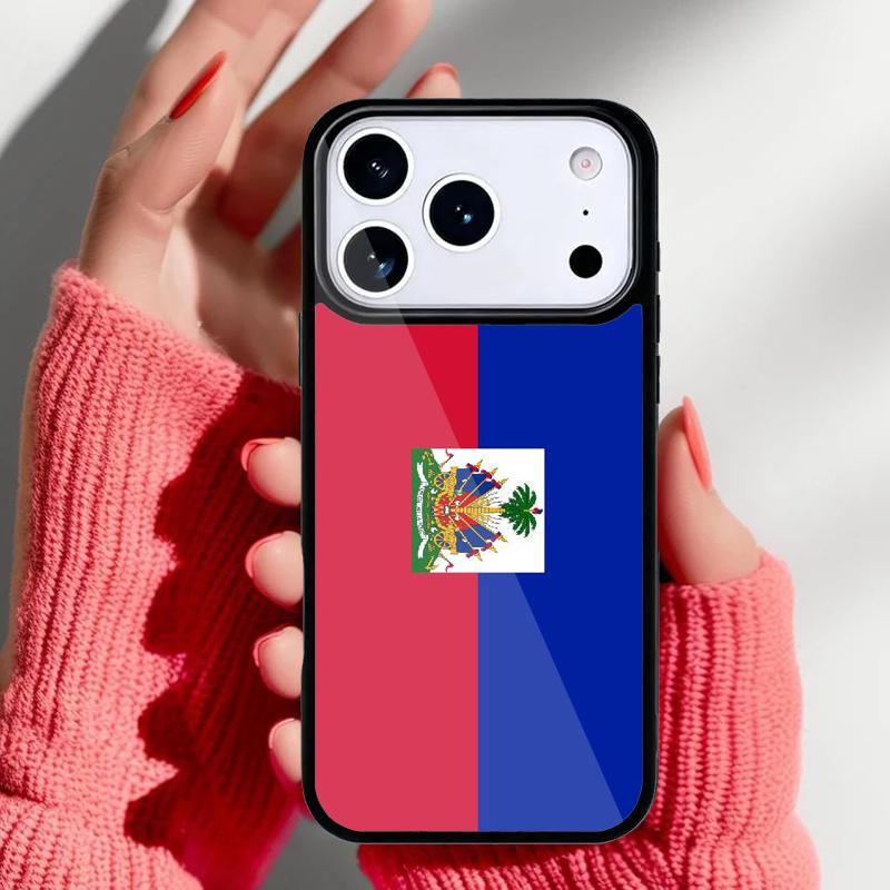 Гаити Гаитянский Флаг мягкий Чехол для Телефона для iPhone 17 16 15 14 13 Pro Max Задняя Крышка для 12 11 Pro Coque