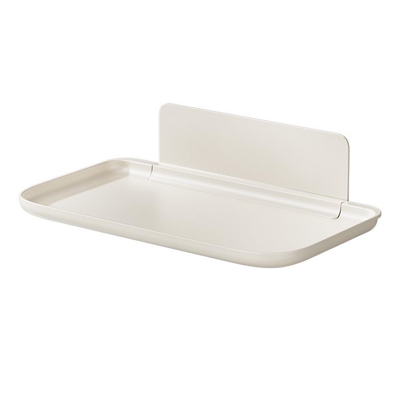 Folding Wall-Mounted Storage Rack for Bathroom and Toilet