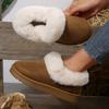 2025 Autumn and Winter New Thick Sole Snow Boots Short Solid Color Suede Warm Outdoor Women's Cotton Shoes Foreign Trade