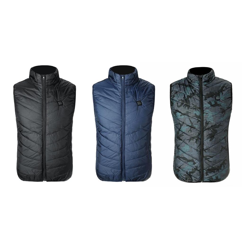 Новая обновленная версия унисекс USB жилет с электрическим подогревом куртка грелка зимний жилет для кемпинга на открытом воздухе регулировка температуры