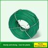 Plastic Coating Steel Wire Core Wrapping 25M/50M Green Round Tying Wire for Gardening, Twig Trapping Wire