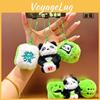 Irresistibly Cute Plush Panda Keychain In Bamboo Wealth Style For Perfect Idea Gift
