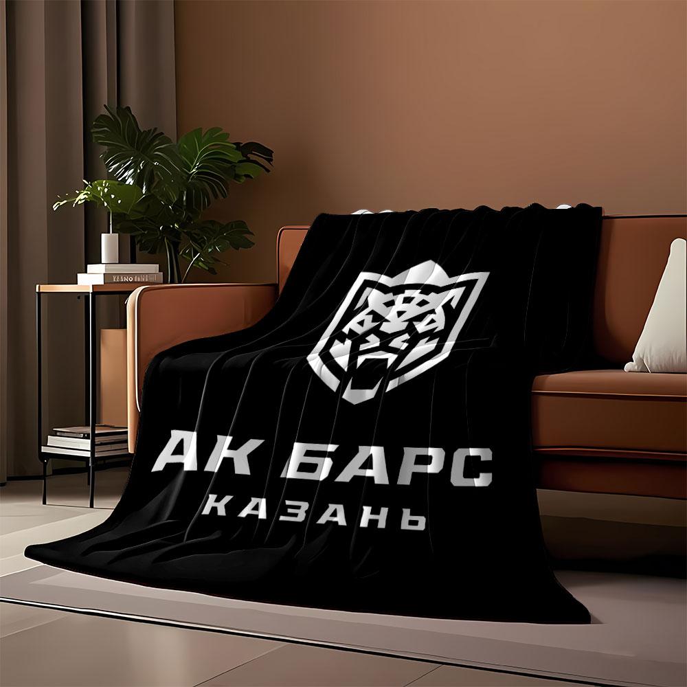 White Tiger Logo on Black print blanket soft and cozy perfect for the living room bed sofa or a nap,gift