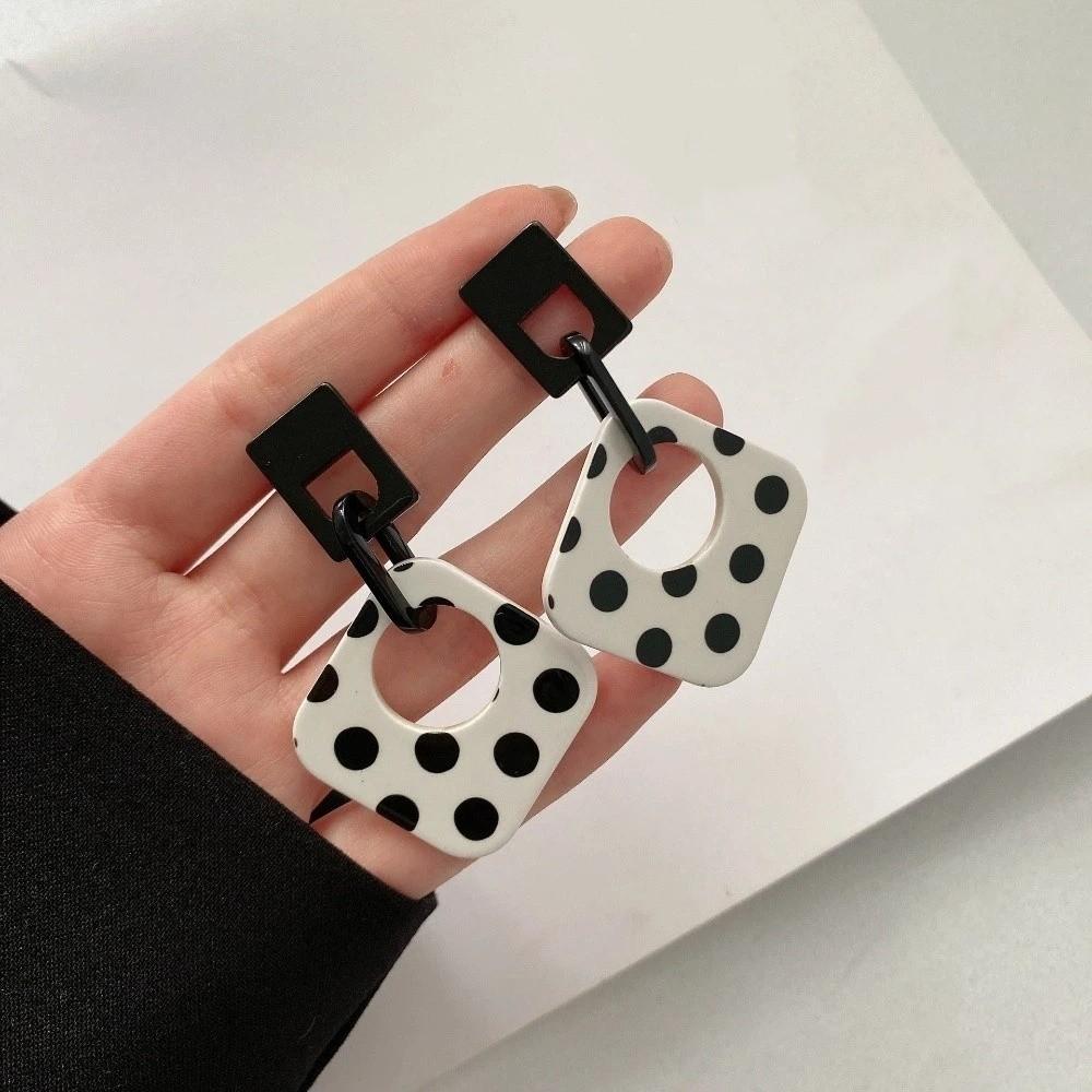 Lightweight Vintage Polka Dot Earrings Bohemian Style Personalized Earrings Wedding