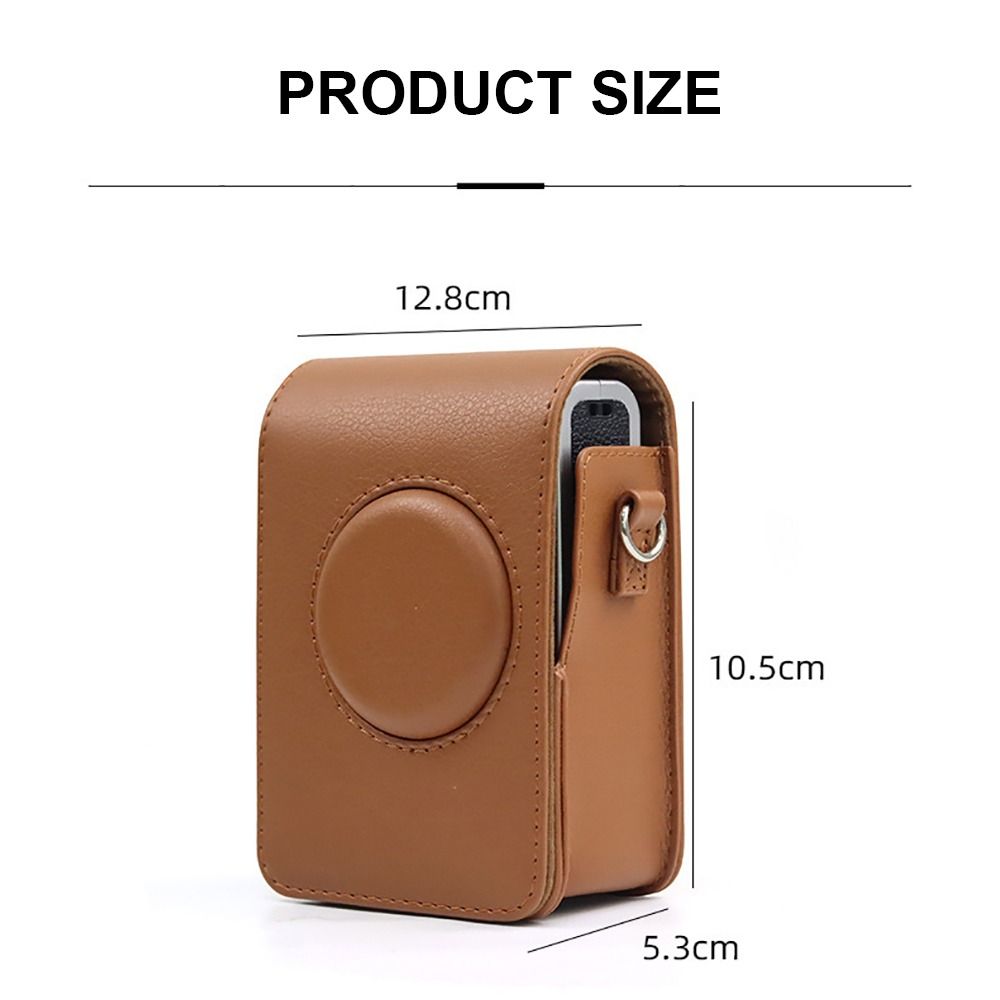 Чехол для камеры мгновенной печати из искусственной кожи, противоударный чехол для фотографий для Fujifilm Instax mini EVO