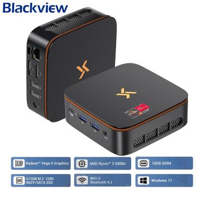 Мини-ПК Huidun H50 AMD Ryzen 3300U 16 ГБ 512 ГБ SSD Windows 11 Pro МИНИ-компьютер HDMI