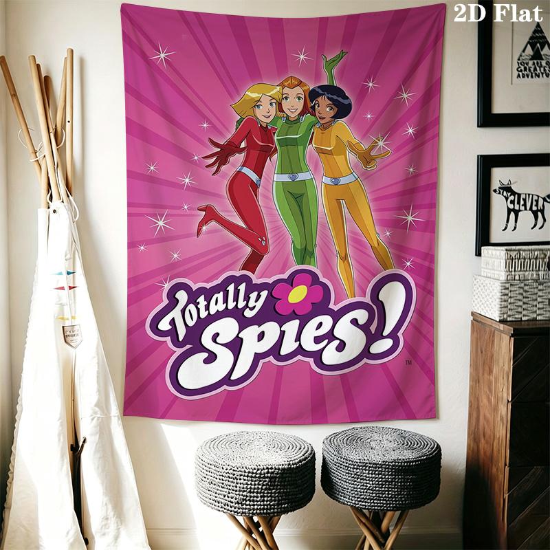 Гобелен с рисунком Totally Spies для домашнего декора, Настенное панно, Декоративная ткань для стены RV. SGT0917498