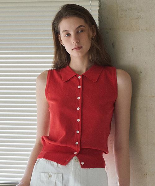 ANGELO BIANCO Elin Sleeveless Knit Top (3Col)