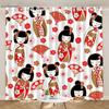 2Panels Custom Crane Curtain New Chinese Living Room Japanese Curtain Restaurant Curtain Japanese Geisha Curtain Cortinas