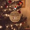 Рождественская подвесная деревянная табличка с веревками 9,5 см для мамы и папы