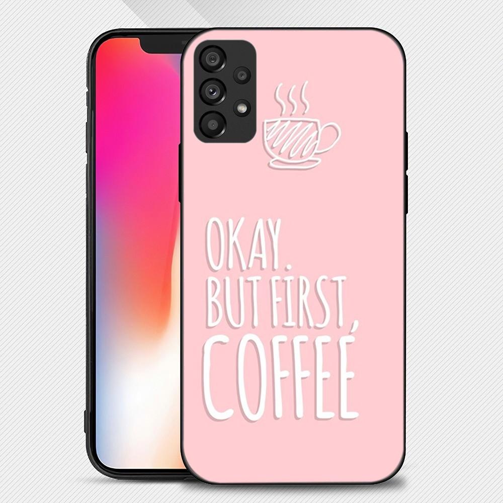 Хорошо, но сначала чехол для телефона «Кофе-книга» для девочек для Samsung Galaxy S22 S23 Ultra S21 S20 FE Plus Note 20, мягкая обложка