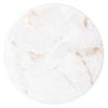 &NE Lava Stone Coasters, Printed White Marble, 9cm Diameter X 1cm Thick, Absorbent, Lava Stone, Asbestos-Free, Quick-Drying, Round, Small, Stylish, 1