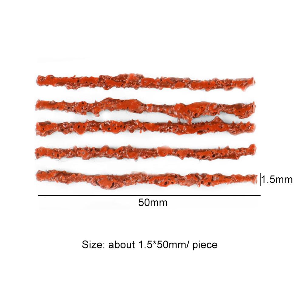 50 шт. полосок для ремонта бескамерных шин, резиновых уплотнителей для шин, клей для перемешивания, инструмент для ремонта проколов шин автомобилей, мотоциклов, велосипедов