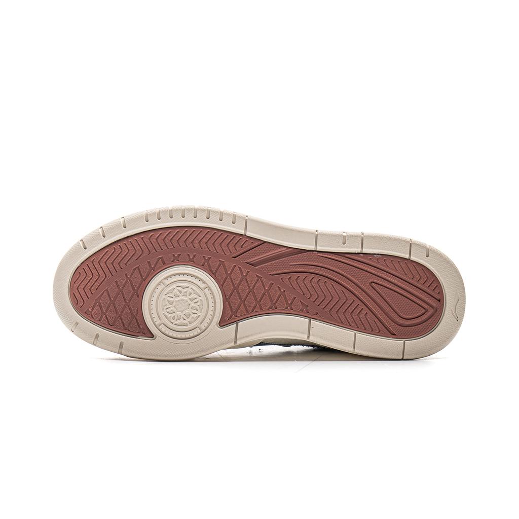 Li Ning Yue Bai 3 Универсальные Ретро Мода Классический Тренд Толстая Подошва Кроссовки Нескользящие Амортизирующие Прочные Низкие Кеды для Скейтборда AGCV078-11